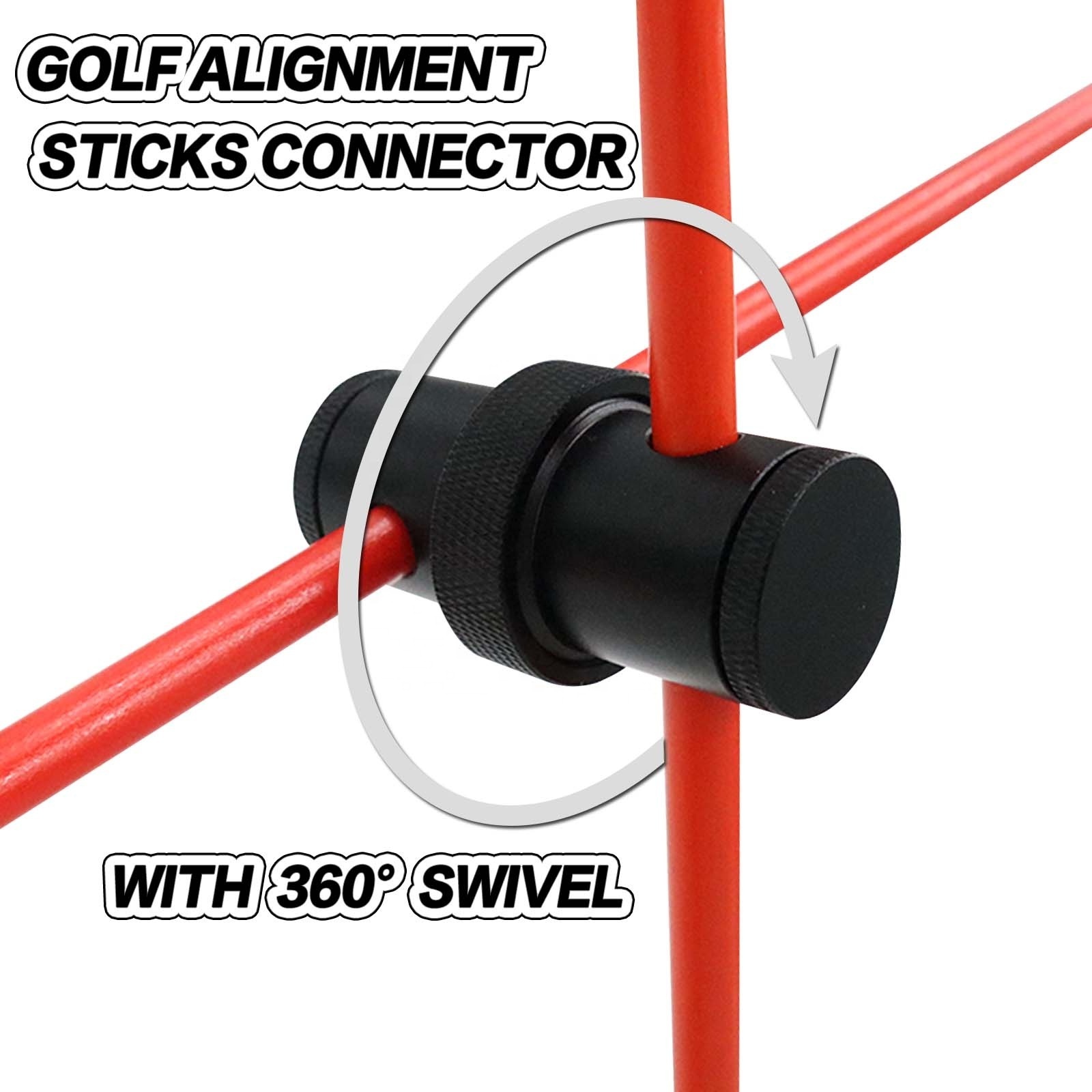 Manufacture Golf Alignment Stick 90 Degree Connector Golf Swing Plane Aiming Putting Practice Trainer Aid Equipment Rod Sticks