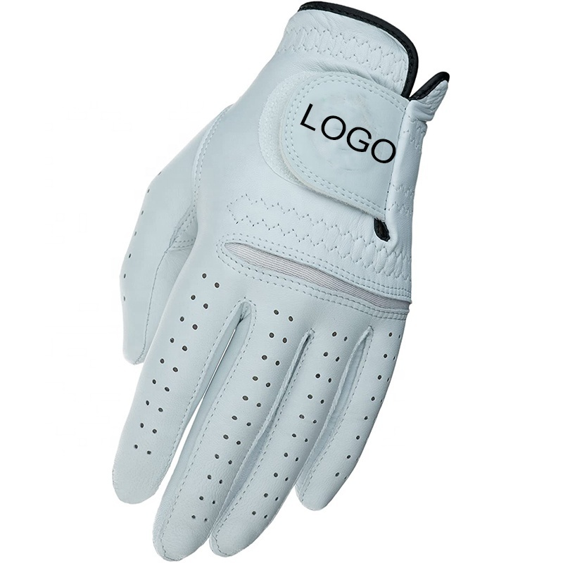 Wholesale Golf Gloves Indonesia Cabretta Leather Custom Logo Oem Soft Full Color Men Left Handed Leather Golf Gloves