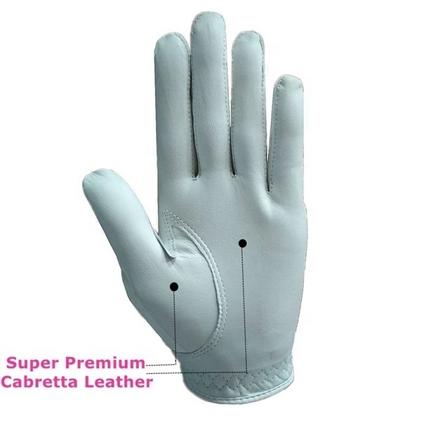 Wholesale Golf Gloves Indonesia Cabretta Leather Custom Logo Oem Soft Full Color Men Left Handed Leather Golf Gloves