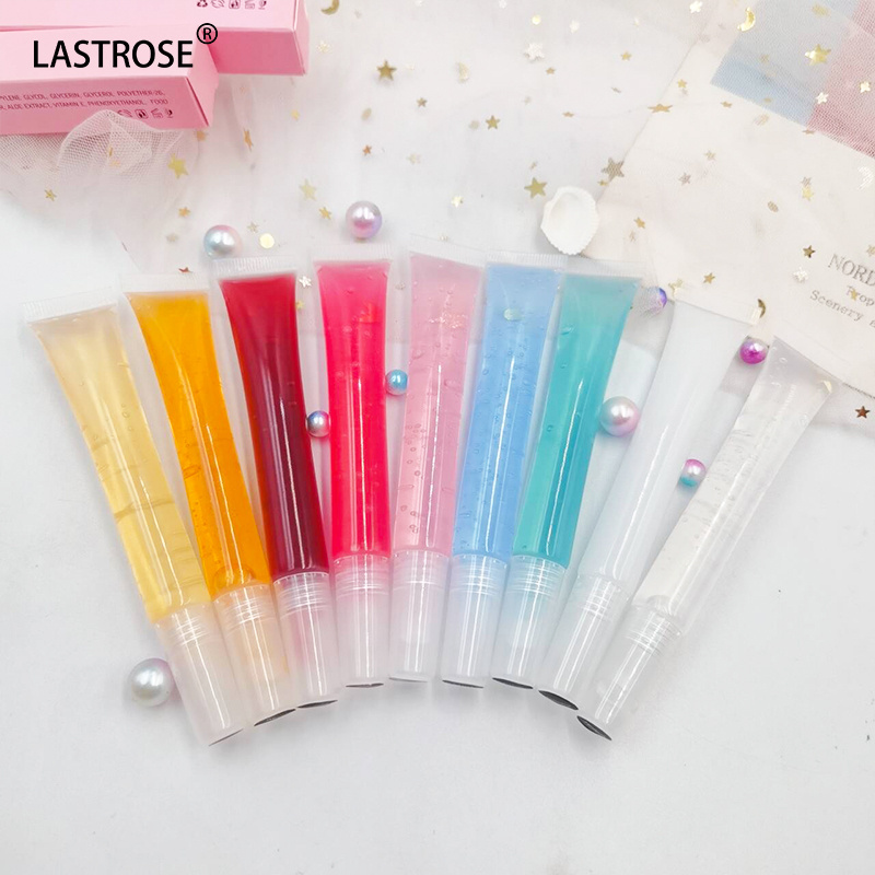 Clear Plumping Fruit Lip Oil Vegan Shine Glamorize Private Label Moisturizing Tinted Lip Oil Lip Gloss