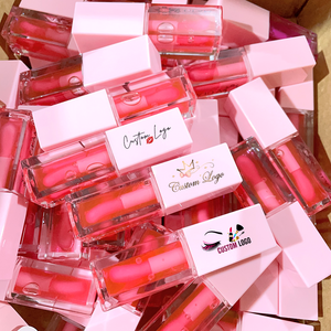 Low MOQ OEM Makeup Clear Plumping Lipgloss  Vegan Private Label Moisturizing Fruity Tinted Lip Oil Lip Gloss