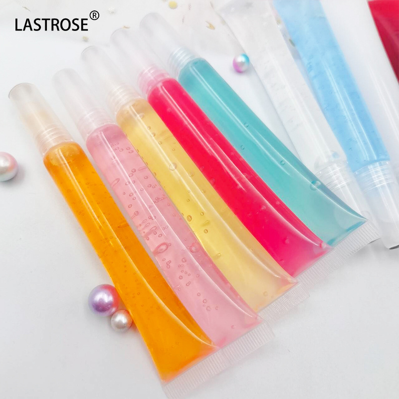 Clear Plumping Fruit Lip Oil Vegan Shine Glamorize Private Label Moisturizing Tinted Lip Oil Lip Gloss