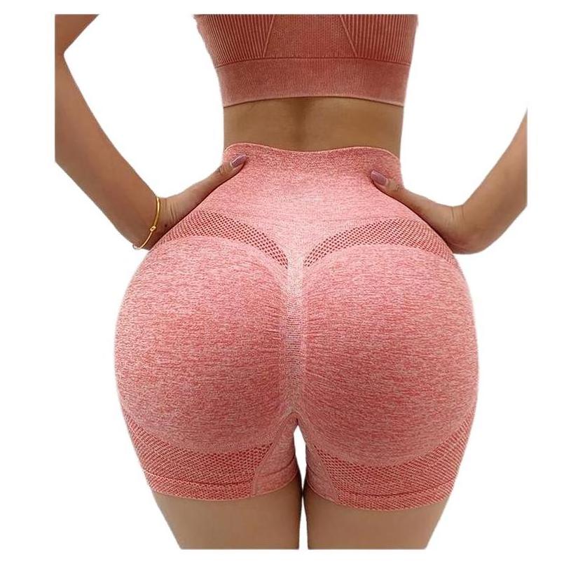 Sports Fitness Yoga Shorts short shorts no panties Popular Low Price Scrunch Butt Seamless 2 Piece Yoga Shorts Sports Bra Ladies