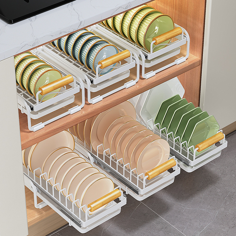 Kitchen cabinet countertop simple bowl tray storage