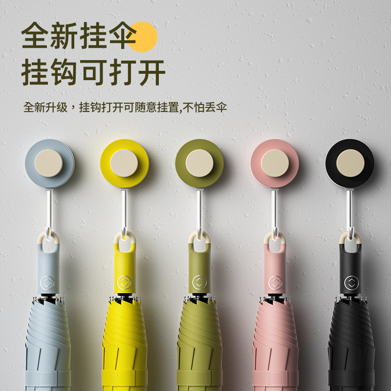 Creative automatic umbrella with colorful handle