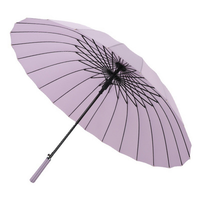 Umbrella new color matching handle 24 bone automatic umbrella