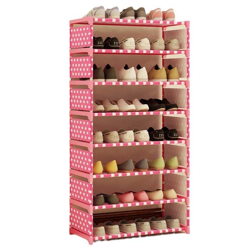 Multi layer dustproof storage and floor organized shoe rack