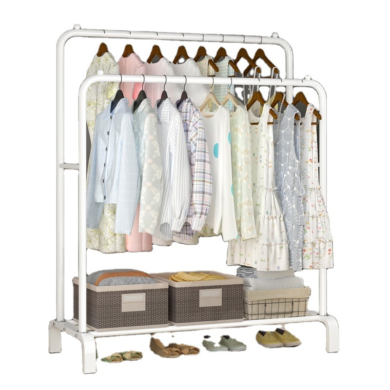 Multifunctional floor mounted coat rack