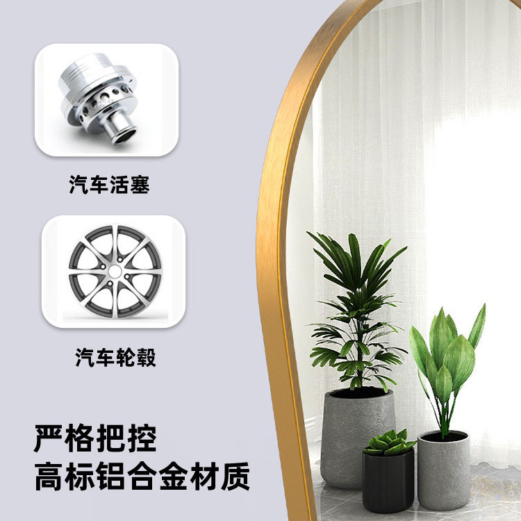 Mirror Half body Dressing Mirror Wall Adhering Self Adhesive Wall Hanging Household Female Wall Hanging Dressing Mirror