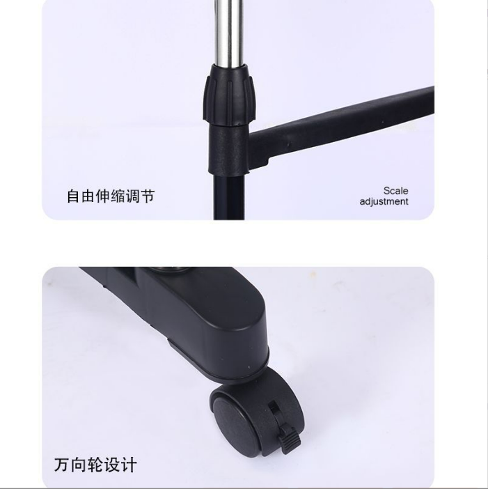 Double pole clothes hanger Lifting floor folding telescopic clothes hanger