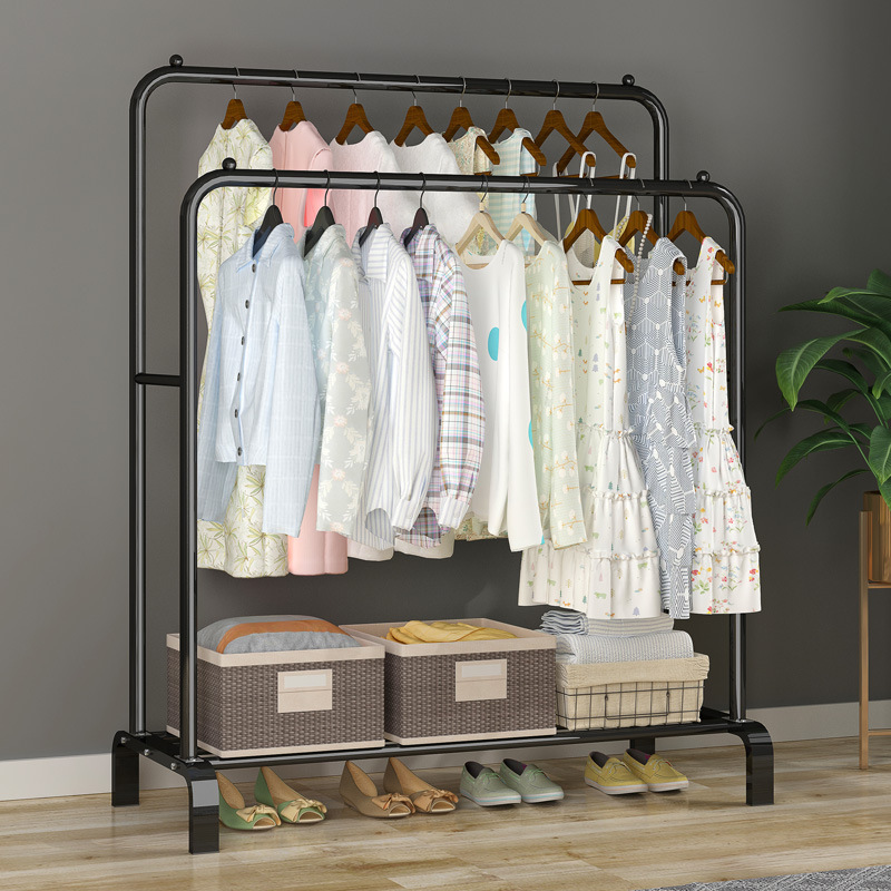 Multifunctional floor mounted coat rack