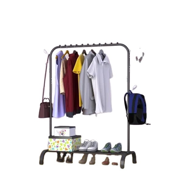 Multifunctional floor mounted coat rack