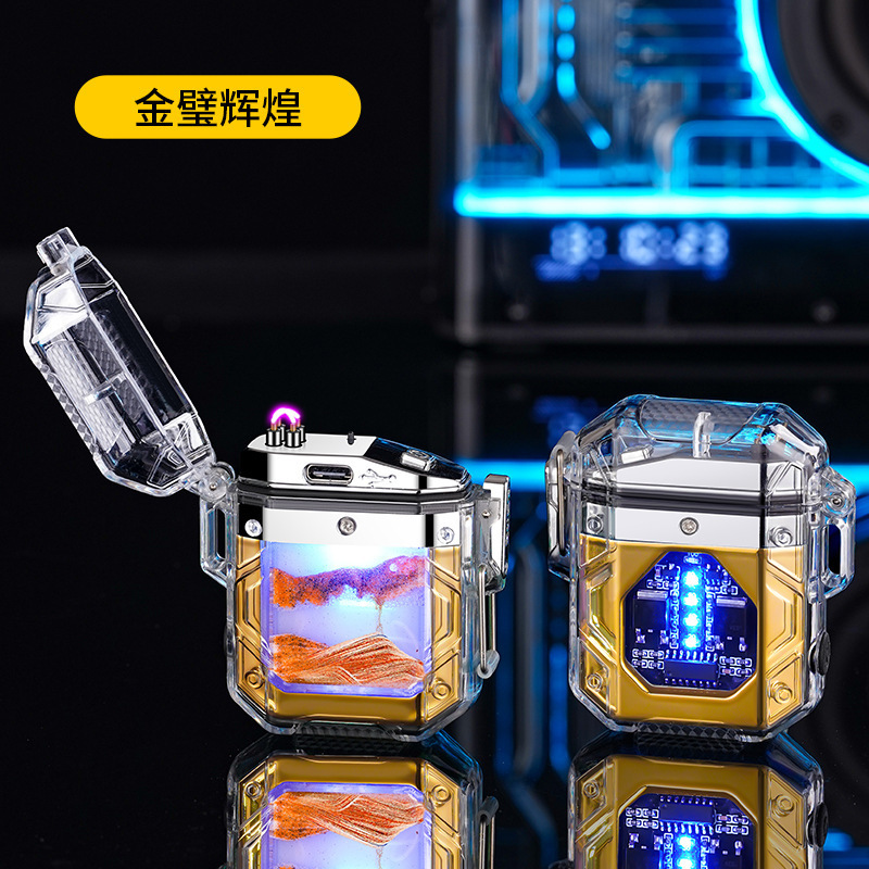 2023 Hot selling creative waterproof double arc charging lighter