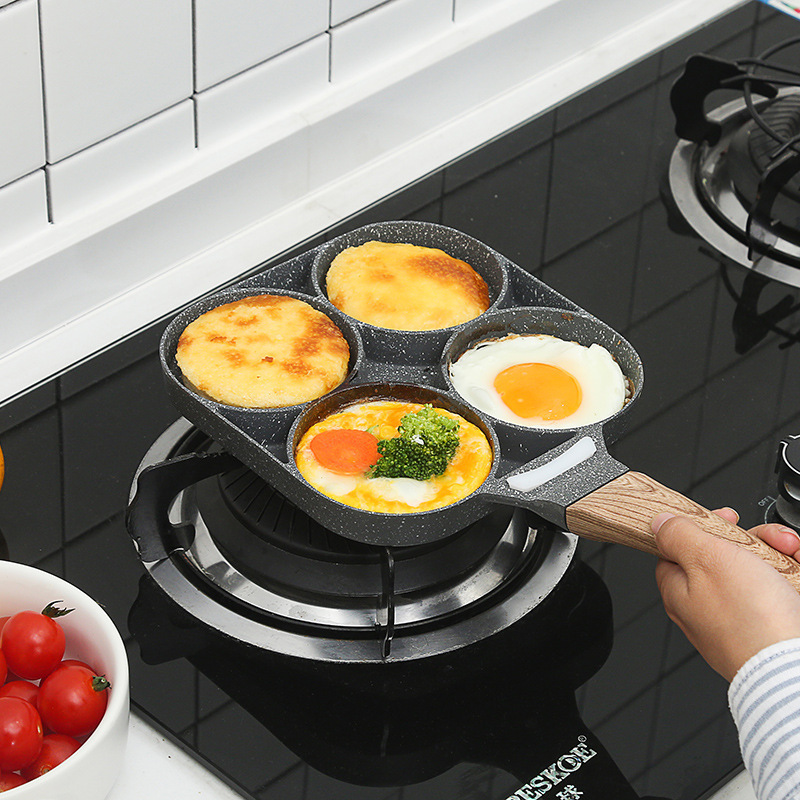 Fried egg special pot burger machine with lid non-stick flat bottom household frying pan