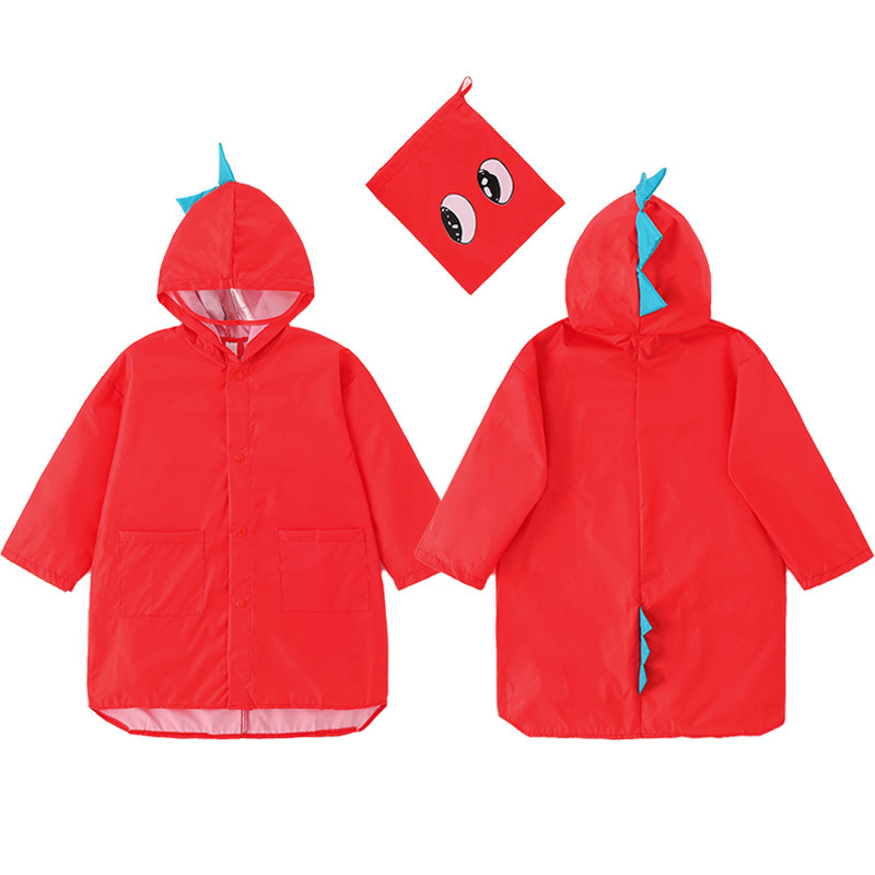 EVA Kids Rain Coats Reusable Rain Poncho Jacket for Boys and Girls