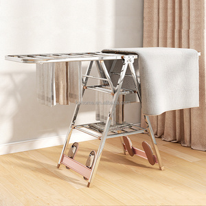 Simple and practical household folding floor drying rack