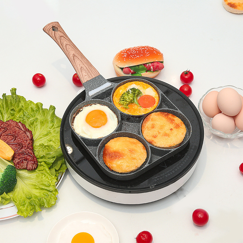 Fried egg special pot burger machine with lid non-stick flat bottom household frying pan