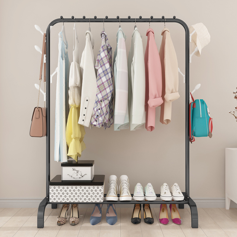 Multifunctional floor mounted coat rack