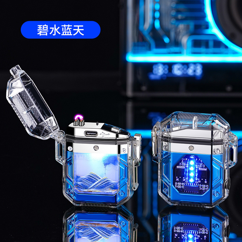 2023 Hot selling creative waterproof double arc charging lighter