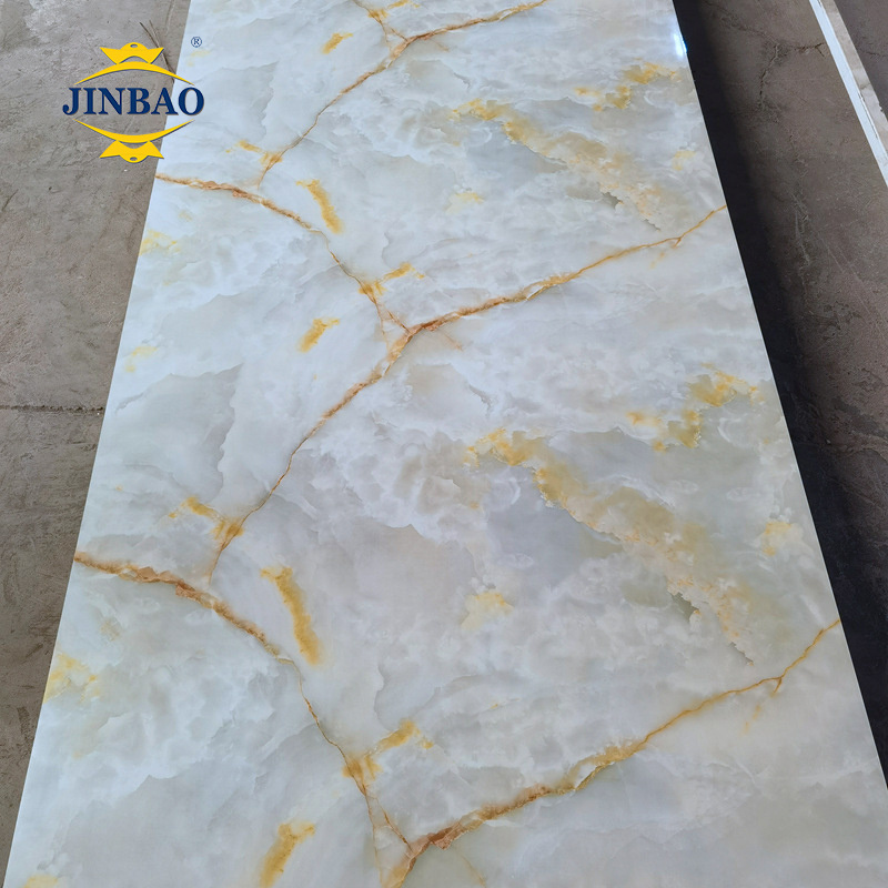 JINBAO plastic uv board ceiling pvc marble sheets pvc wall panel