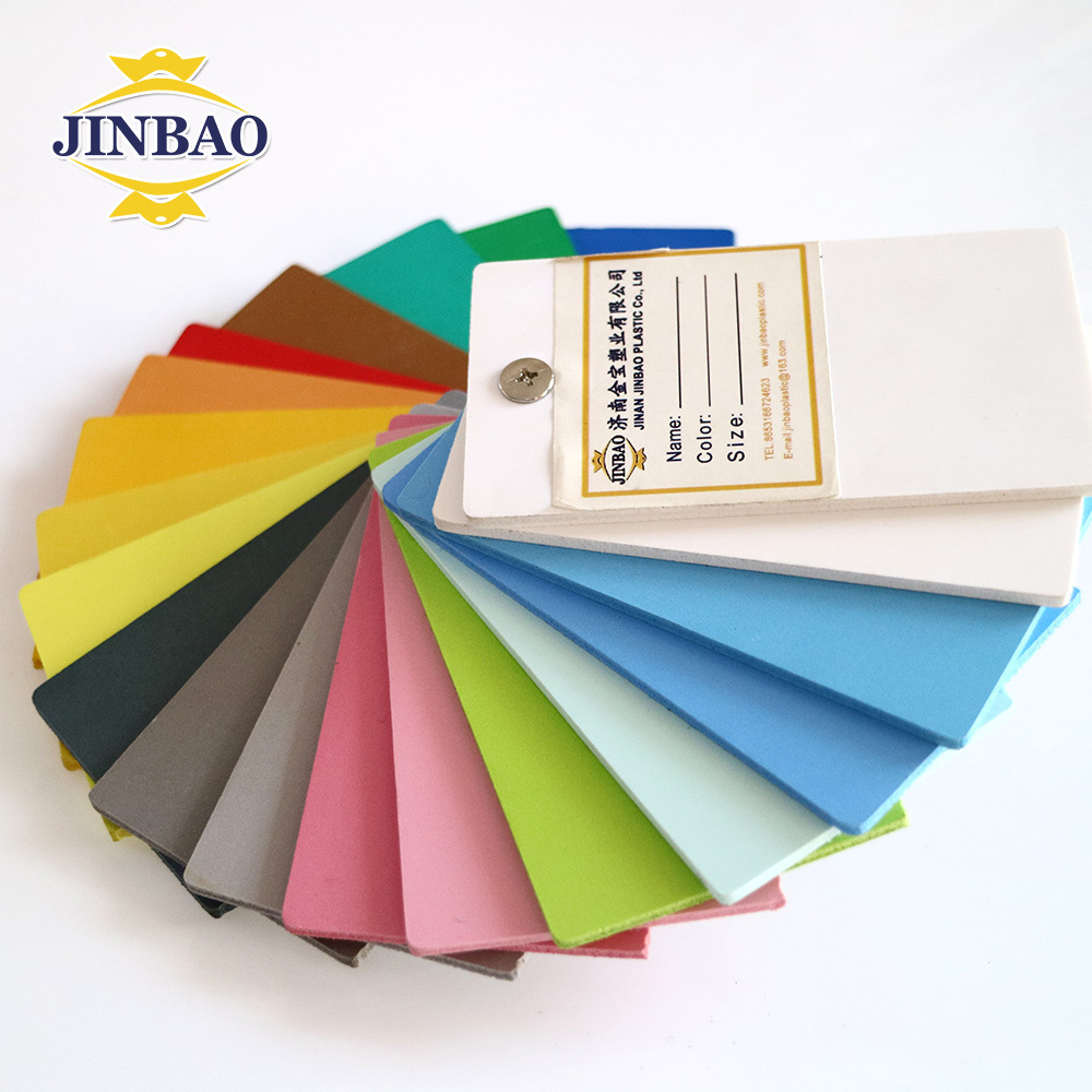 JINBAO high density custom 3mm 5mm 18mm 9mm 10mm fireproof form celuka sheets white pvc foam board for cabinet