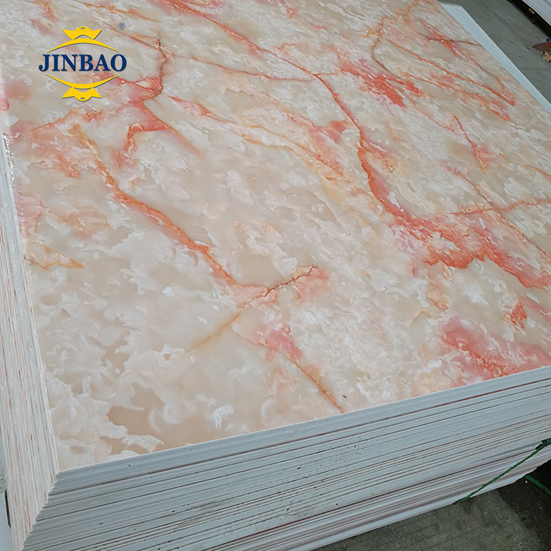 JINBAO plastic uv board ceiling pvc marble sheets pvc wall panel