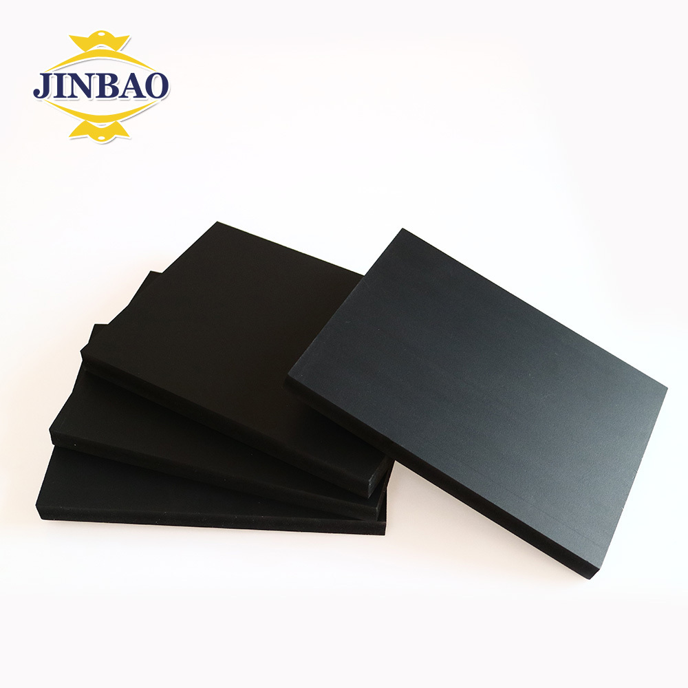 JINBAO 1220*2440 Size 18mm 12mm 15mm Thick PVC Material wooden celuka black white furniture pvc foam sheet board for cabinet