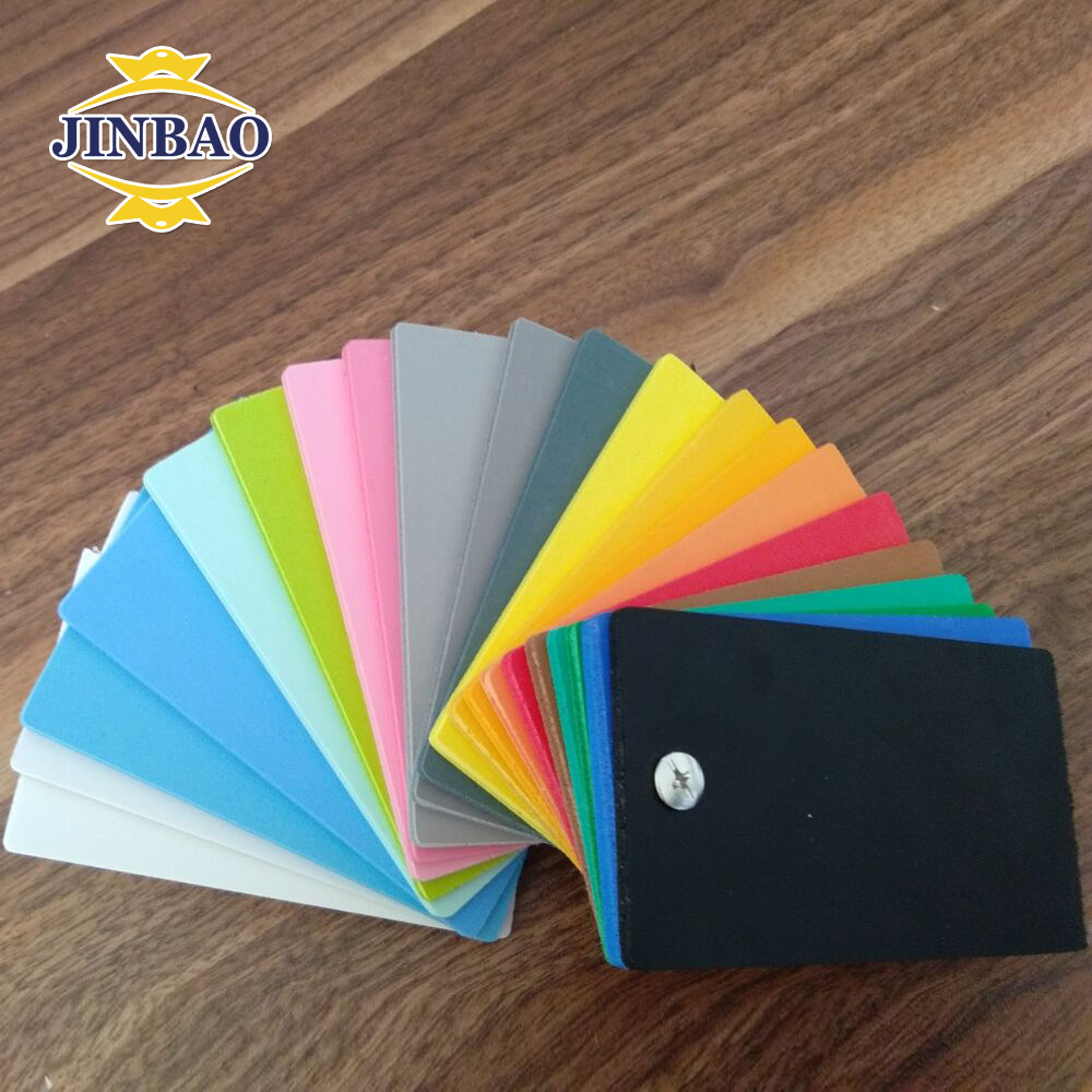 JINBAO white black colored pvc compress foam board 2050*3050mm wpc board pvc foam in shandong