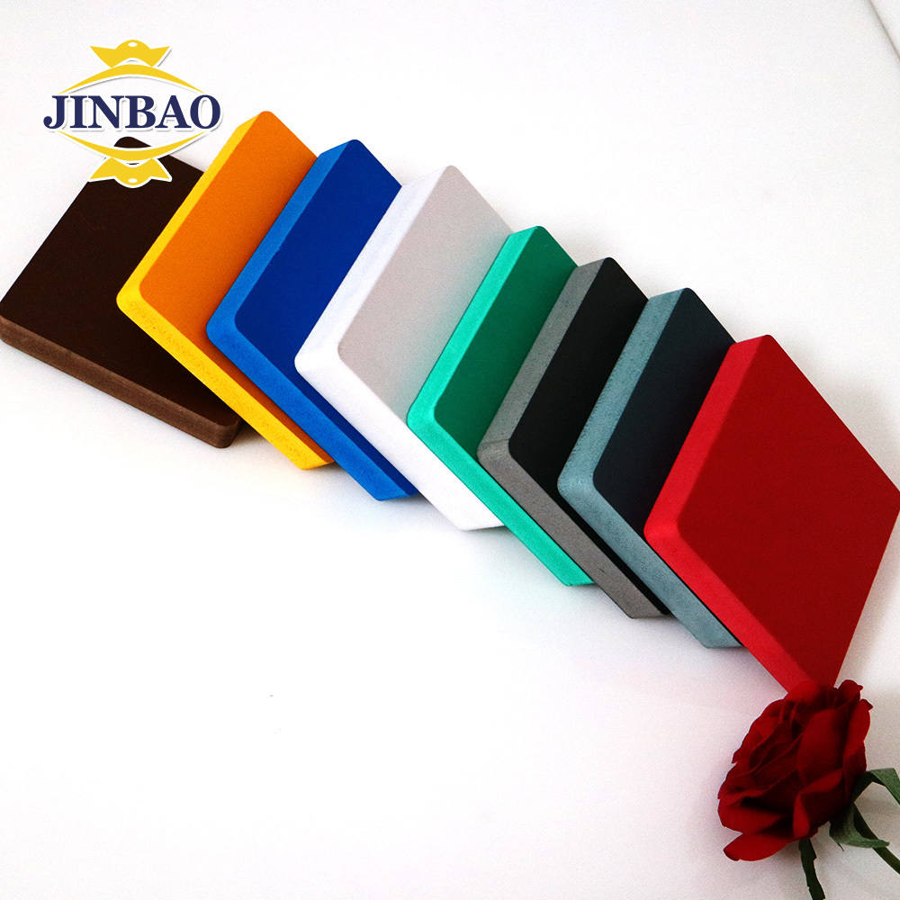 JINBAO 4x6 rigid Forex/celuka/sintra core foam pvc flexible pvc plastic foam board sheet for furniture material