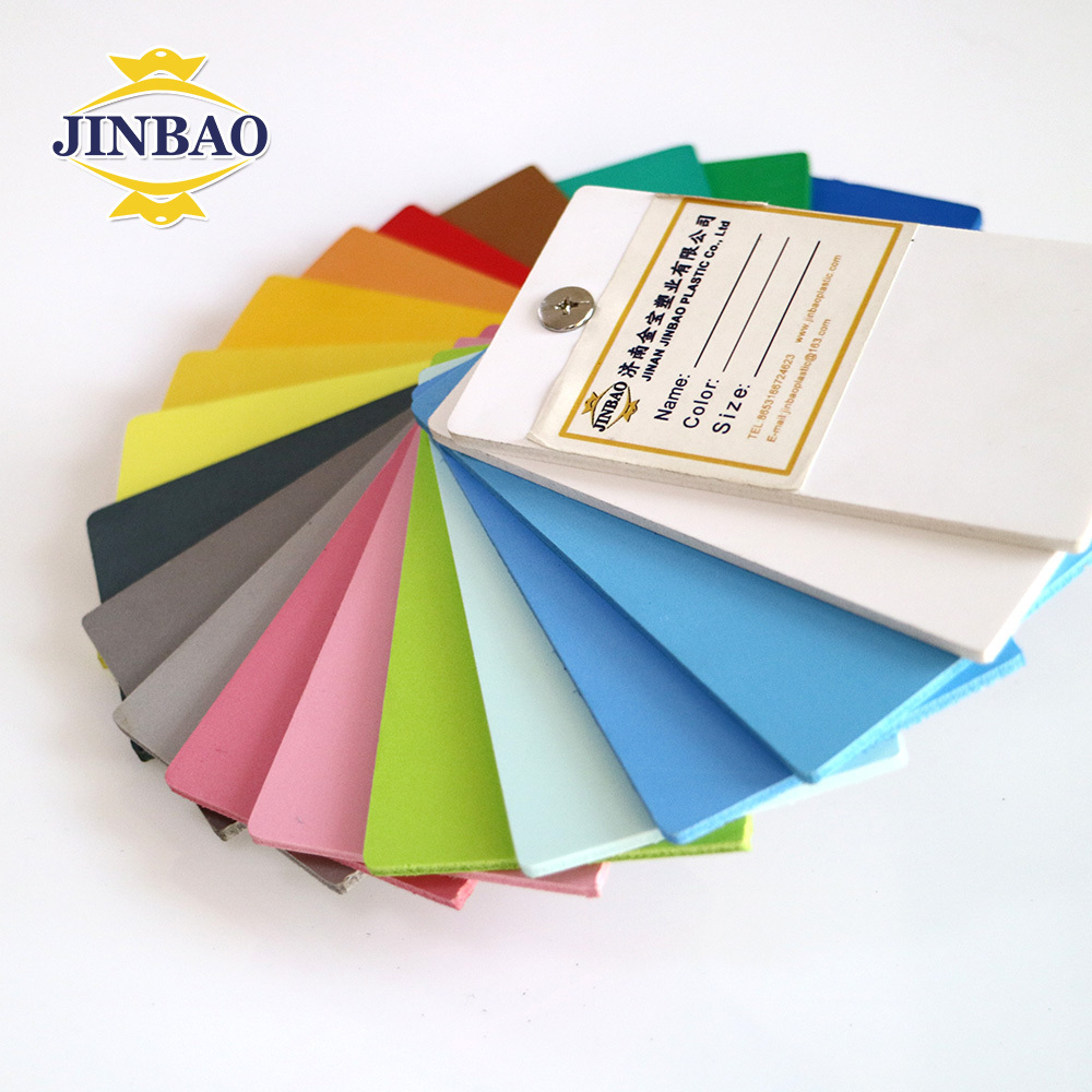 JINBAO 4x6 rigid Forex/celuka/sintra core hot sale 0.5 density pvc plastic foam board sheet for furniture material