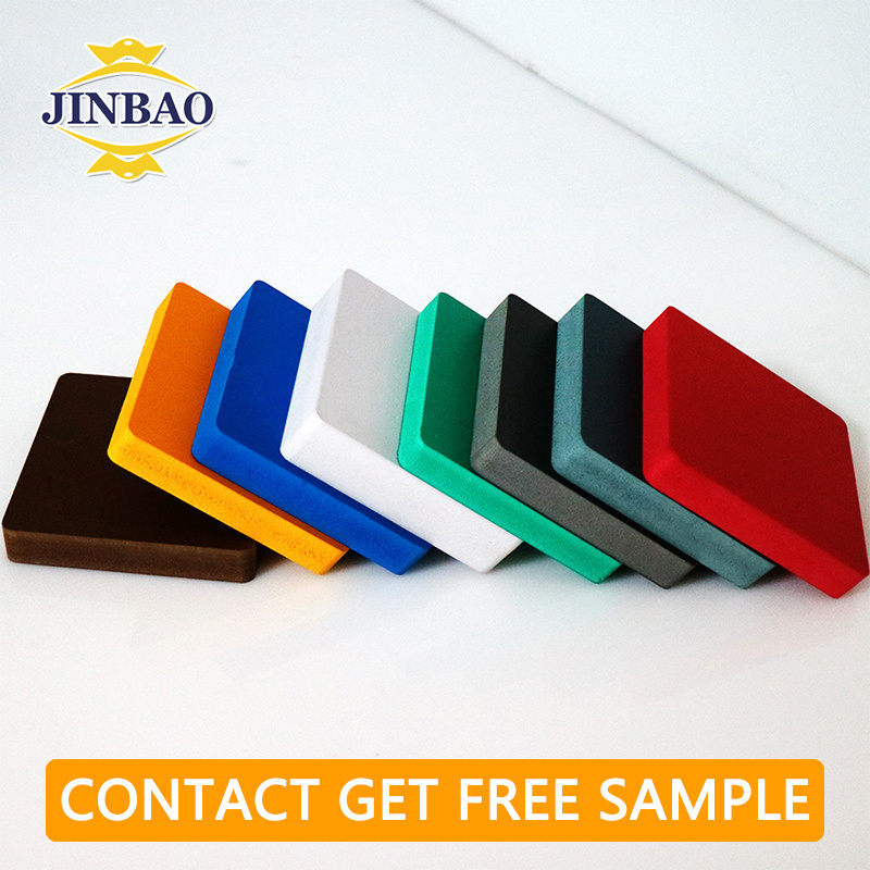 JINBAO china factory 50mm 18mm laminated celuka pvc forex foam board sheet large colored white printing Rigid PVC foam board