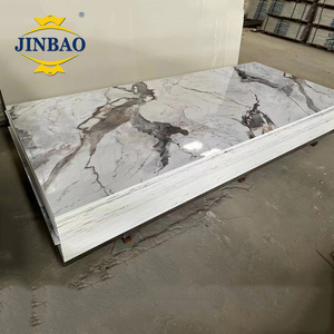 JINBAO plastic uv board ceiling pvc marble sheets pvc wall panel