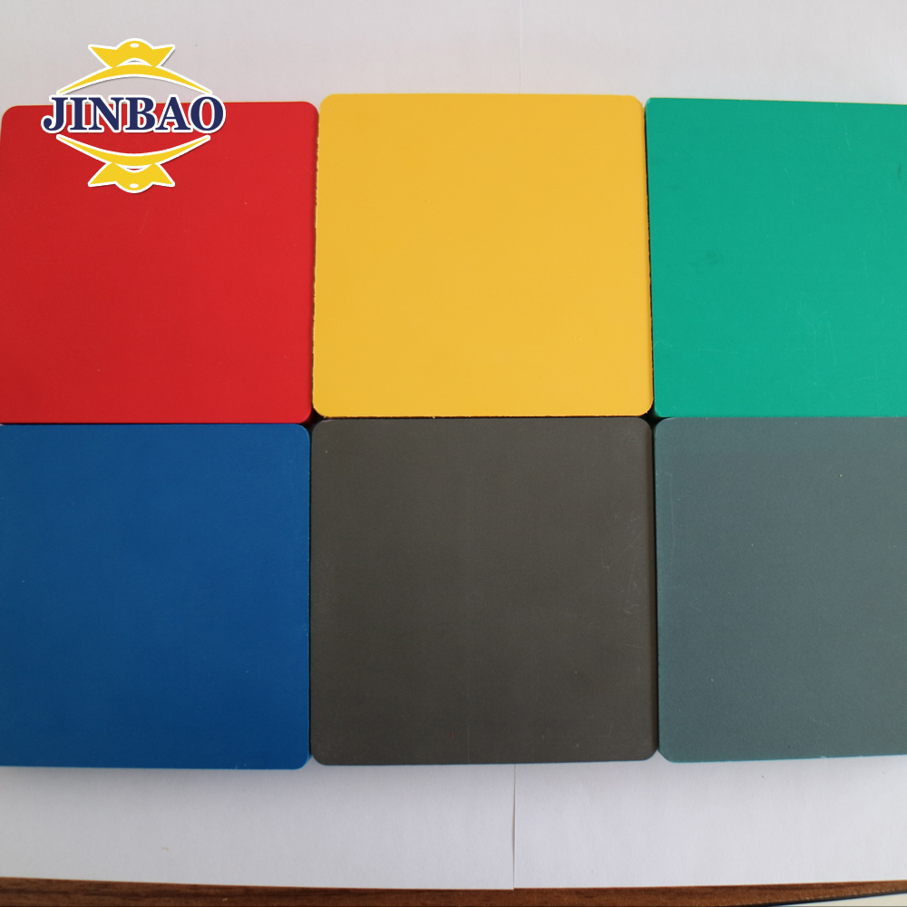 JINBAO white black colored pvc compress foam board 2050*3050mm wpc board pvc foam in shandong