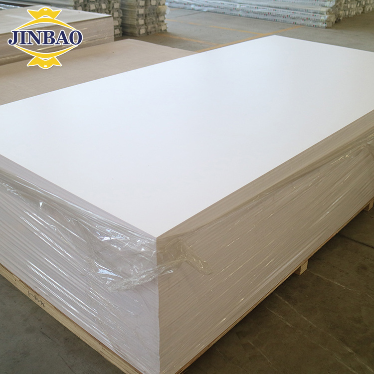 JINBAO 4x6 rigid Forex/celuka/sintra core hot sale 0.5 density pvc plastic foam board sheet for furniture material