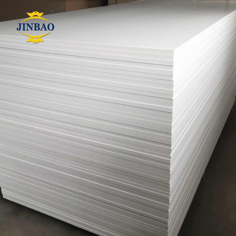 JINBAO 17mm 15mm 18mm thick laminited gloss marble wooden white free PVC foam sheet celuka PVC foam board for kitchen cabinet