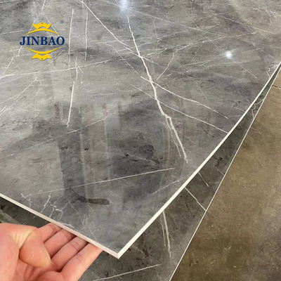 JINBAO High Quality Decorative Marble Alternative PVC UV Marble Sheet Coating uv Wall Panel