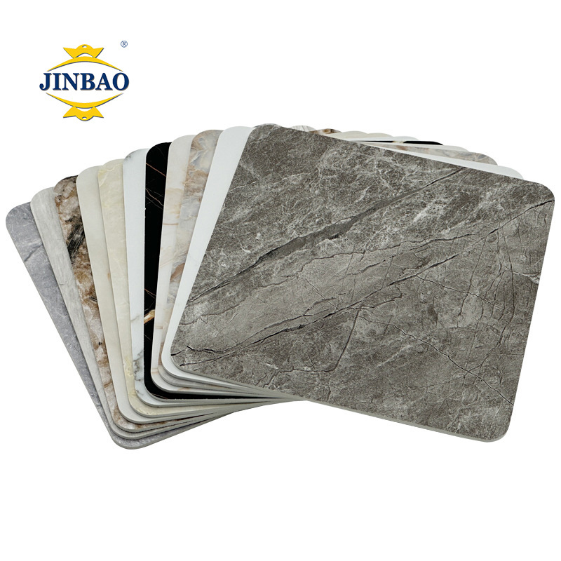 JINBAO High Quality Decorative Marble Alternative PVC UV Marble Sheet Coating uv Wall Panel