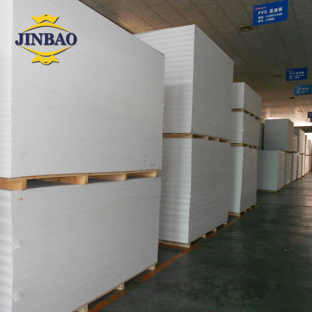 JINBAO waterproof suppliers manufacturer expanded closed cell polyvinyl chloride core kitchen furniture pvc foam board