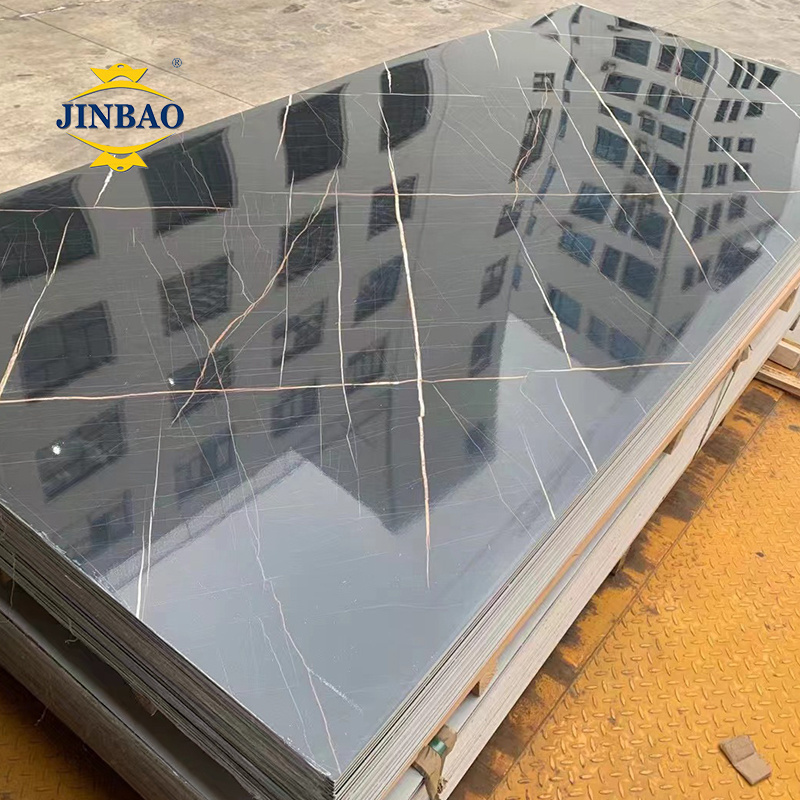 JINBAO High Quality Decorative Marble Alternative PVC UV Marble Sheet Coating uv Wall Panel