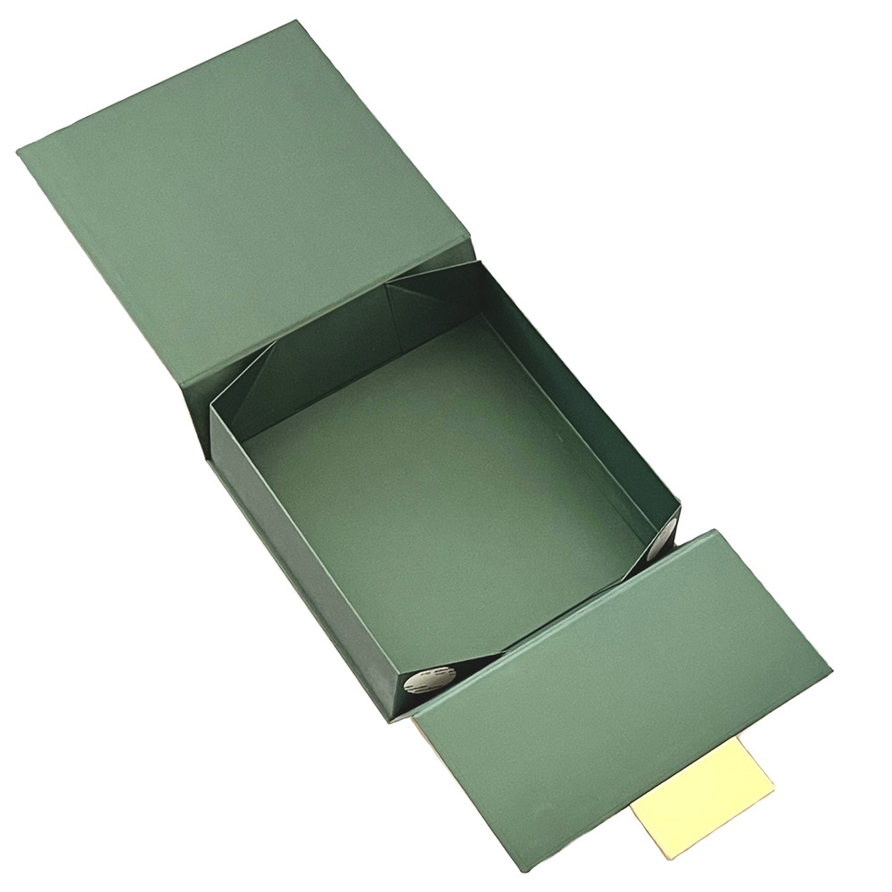 Luxury Gift Boxes Green Double Door Box Factory Wholesale with Magnetic Lids