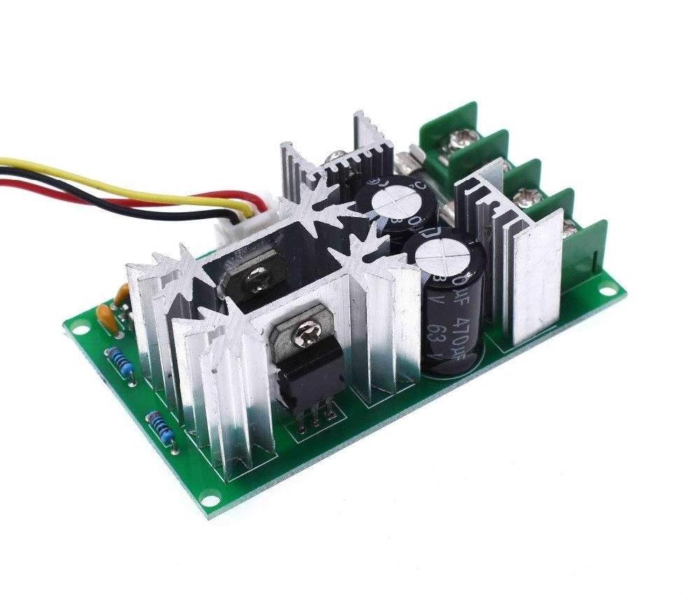 DC10-60V DC 10-60V Motor Speed Control Regulator PWM Motor Speed Controller Switch 20A Current Regulator High Power Drive Module