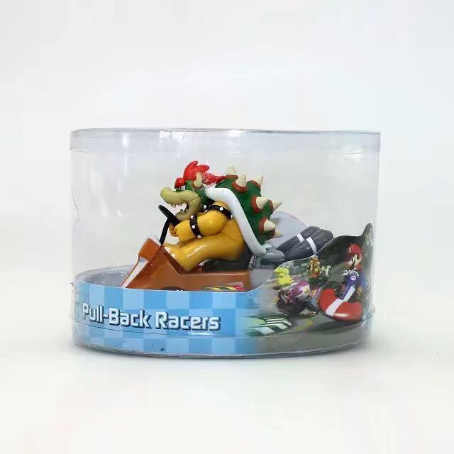 Hottest mario bro car action figure Luigi mario pull back racers action figure box package