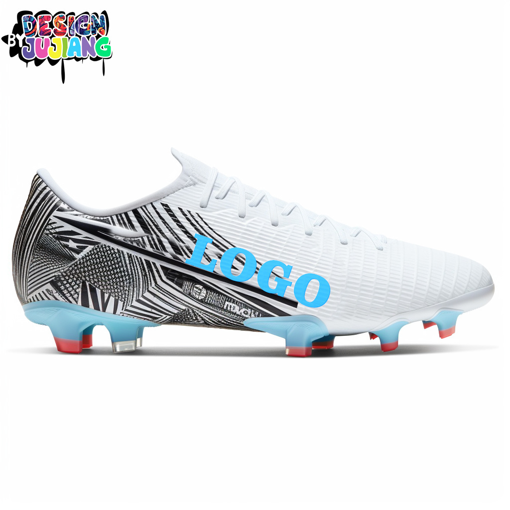 Manufacturers Custom Team Men's Soccer Shoes Cleats Professional High-Top Athletic Football Boots for Outdoor Indoor TF/AG