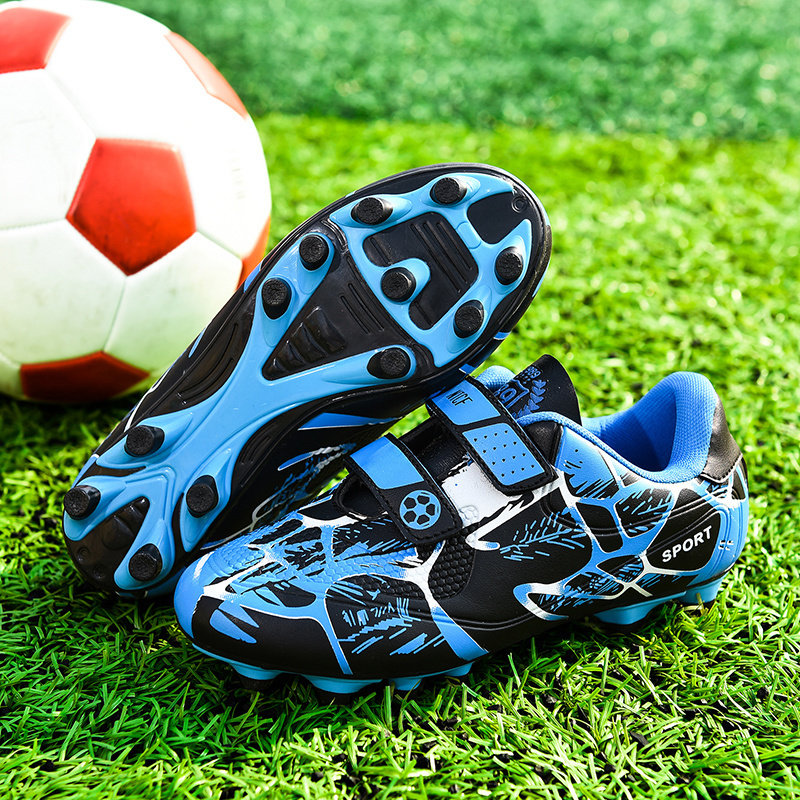 Boys Soccer Cleats Girls Football Boots Artificial Grass Kids Football Training Trainers AG/FG Children Football Sports Shoes