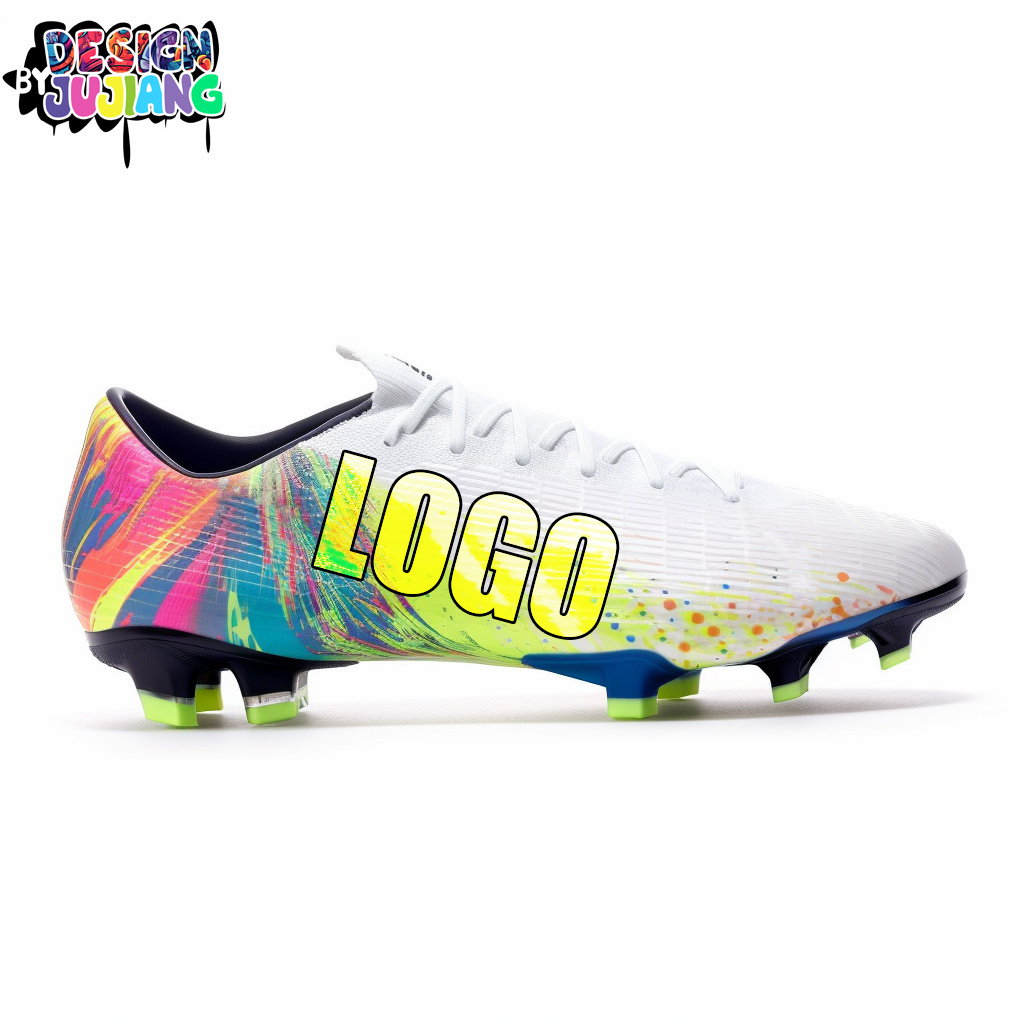 Manufacturers Custom Team Men's Soccer Shoes Cleats Professional High-Top Athletic Football Boots for Outdoor Indoor TF/AG