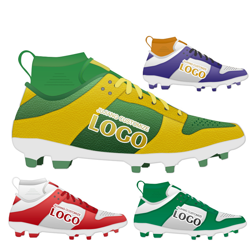 Football Shoes Top Quality Kids Cleats Soccer Wear Shoes Factory Custom LOGO Sport  Football Boots Create Your Own Shoes