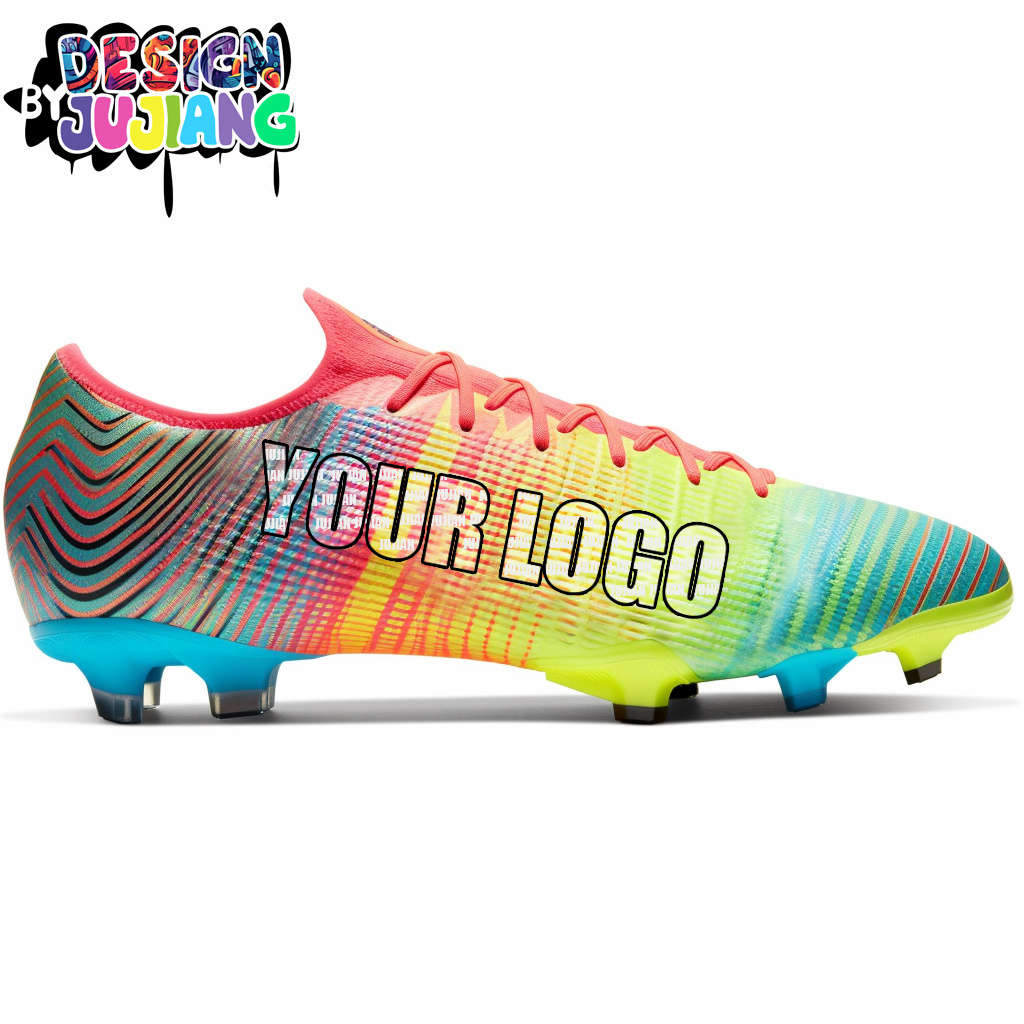 Manufacturers Custom Team Men's Soccer Shoes Cleats Professional High-Top Athletic Football Boots for Outdoor Indoor TF/AG