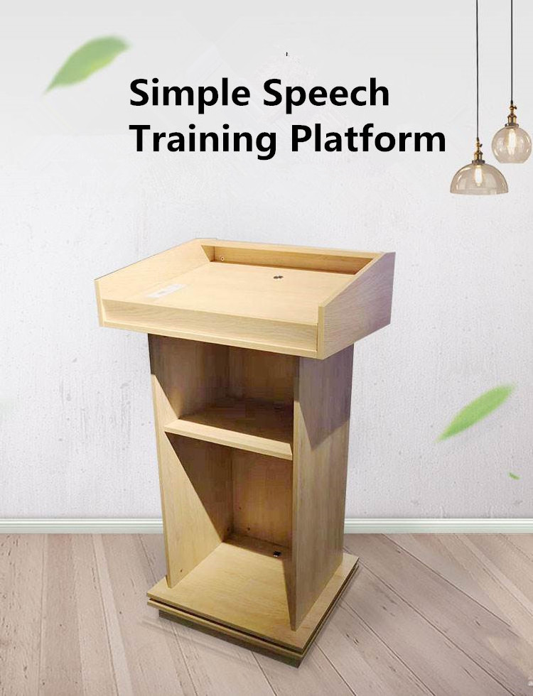 High School Furniture Desktop Solid Wood Portable Lectern Digital Lectern H-760