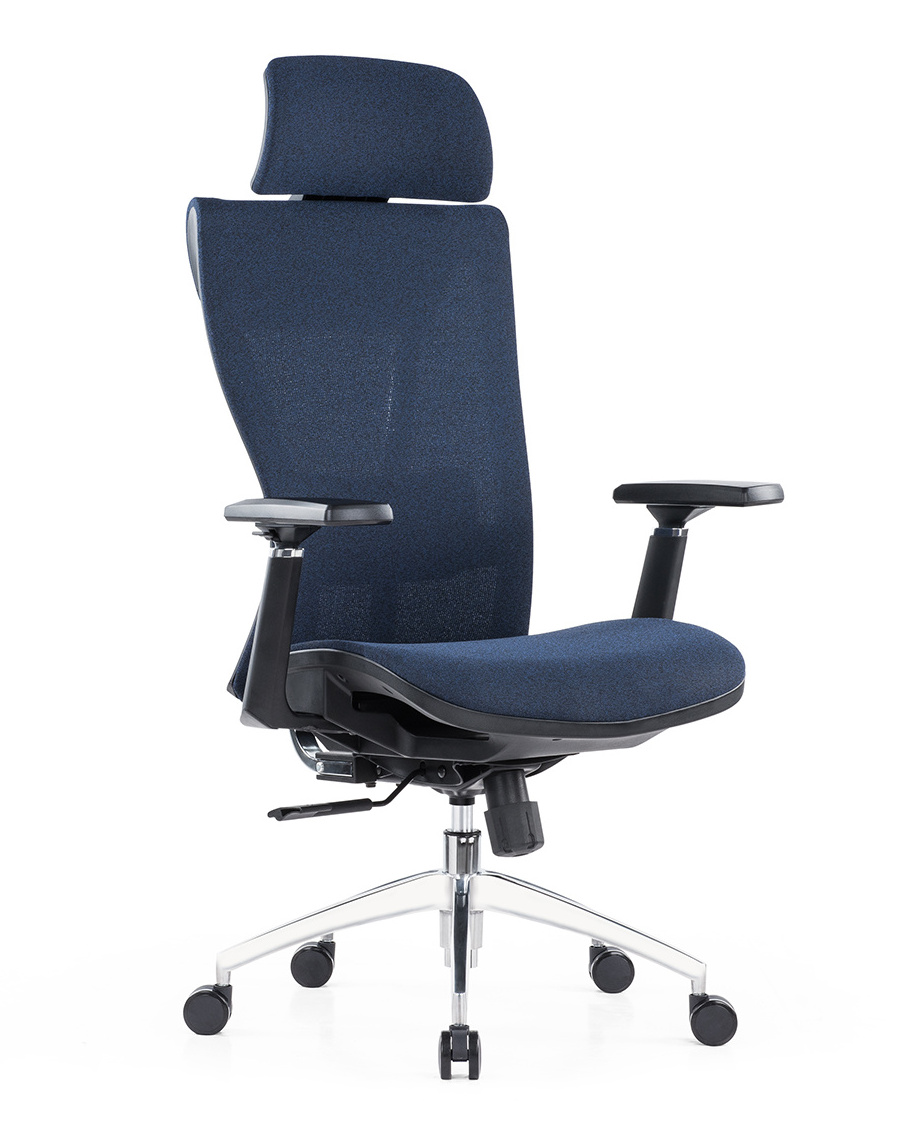 Foshan JINBEIXUAN Modern Navy Blue High Back Mesh Chair Swivel Office Chair for Supply