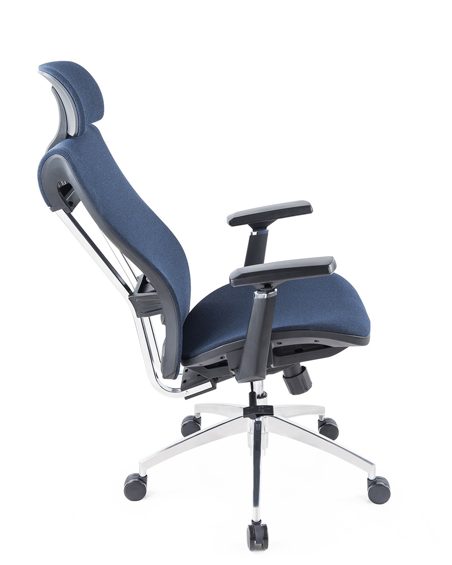 Foshan JINBEIXUAN Modern Navy Blue High Back Mesh Chair Swivel Office Chair for Supply